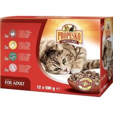 Propesko Cat kura & hovädzie & zverina & jahňa 12 x 100 g